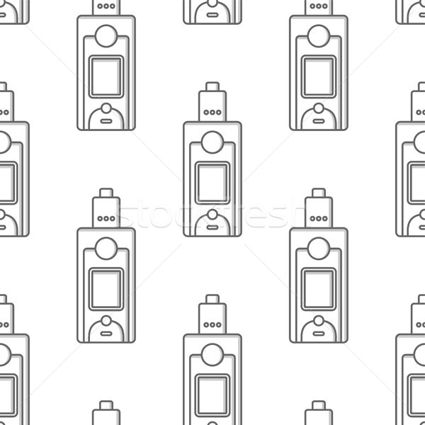 seamless pattern electronic cigarette vaporizer vector Stock photo © vector1st