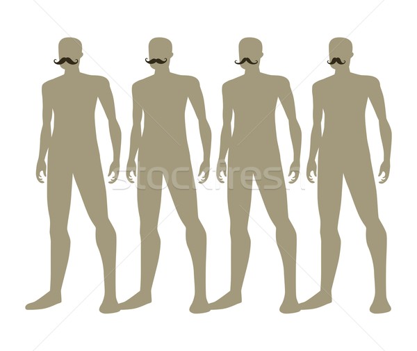 whiskers mustache guy avatar Stock photo © vector1st