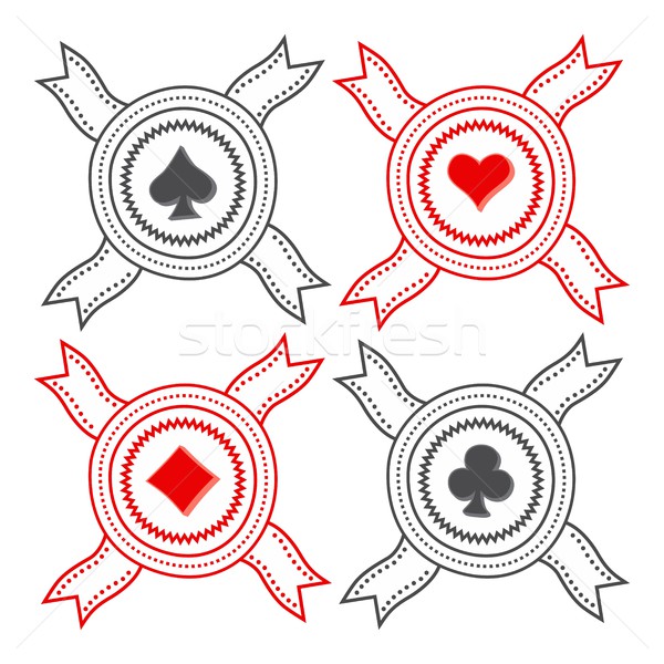 Poker vettore grafica arte design Foto d'archivio © vector1st