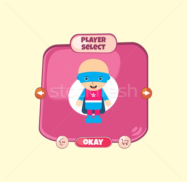 hero character option game assets element Stock photo © vector1st