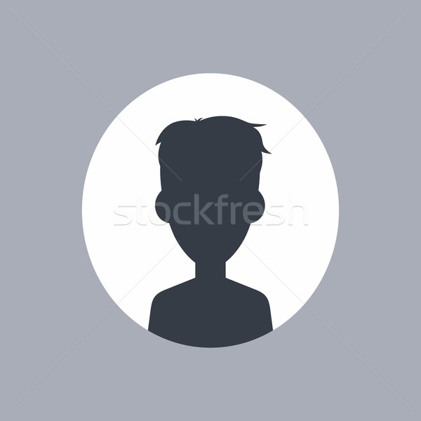 Stock photo: unknown male silhouette