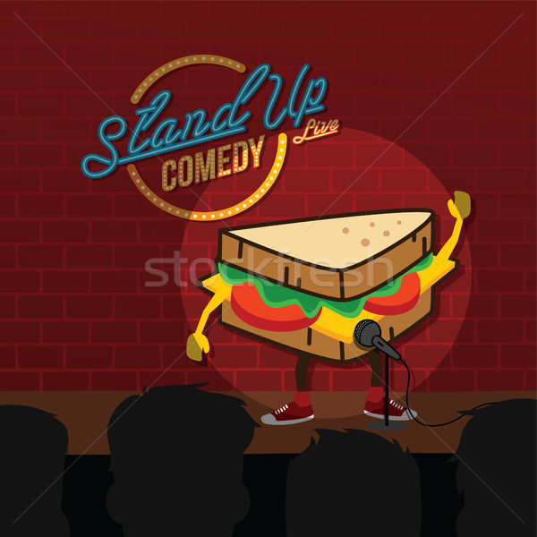 stand up comedy sandwich open mic Stock photo © vector1st