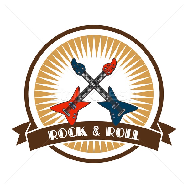 rock and roll guitar theme Stock photo © vector1st