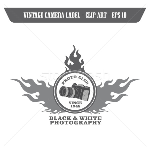 Media interface camera vector grafische kunst Stockfoto © vector1st