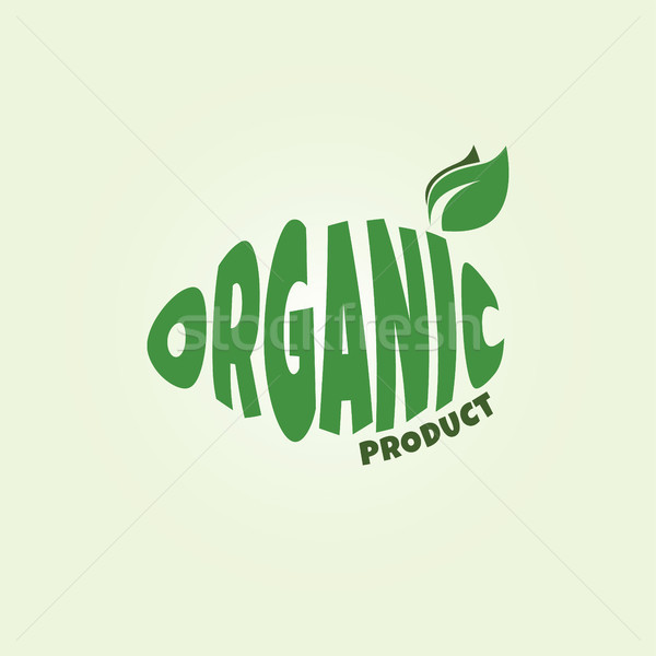 eco friendly natural label organic product sticker logo Stock photo © vector1st