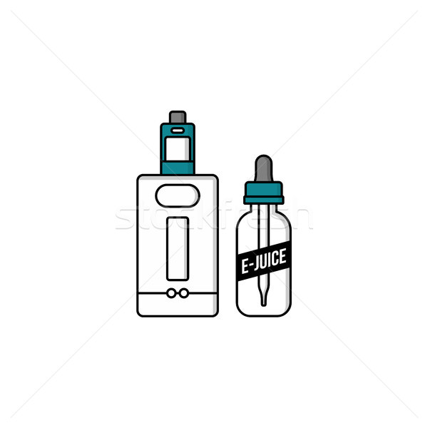 personal vaporizer e-cigarette e-juice liquid Stock photo © vector1st