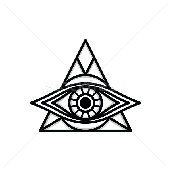 one eye sign symbol logo logotype Stock photo © vector1st