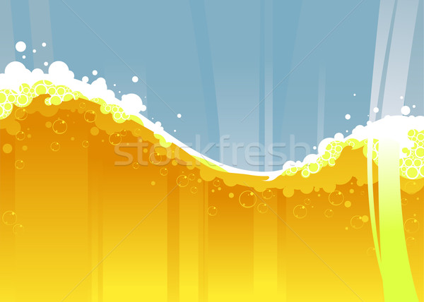 Bira dalga arka plan alkol soğuk vektör Stok fotoğraf © vectorArta