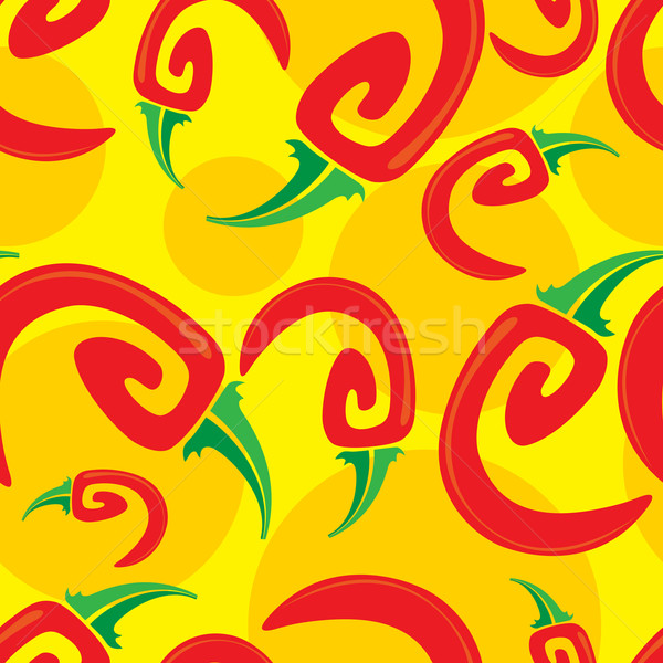 Chili бесшовный плитка дизайна фон обои Сток-фото © vectorArta