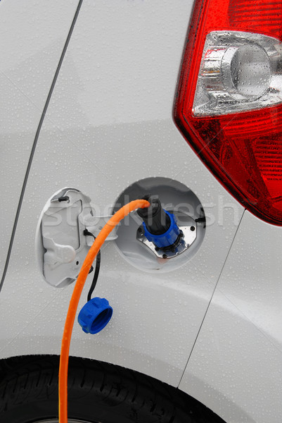 Elektrische auto prototype elektrische kabel stopcontact auto Stockfoto © Vectorex