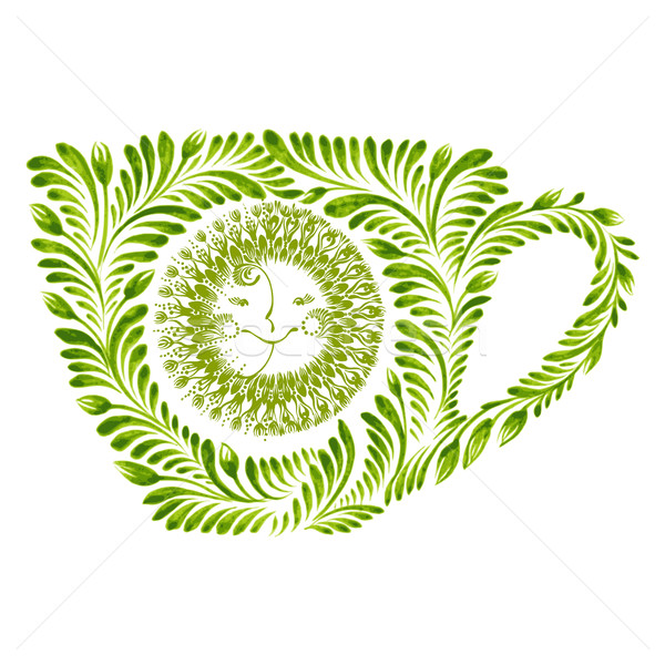decorative ornament teacup Stock photo © VectorFlover