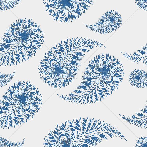 seamless pattern paisley Stock photo © VectorFlover