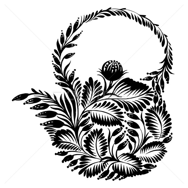 decorative silhouette teapot Stock photo © VectorFlover