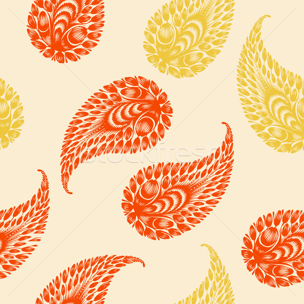 Végtelen minta papír divat terv levél szövet Stock fotó © VectorFlover