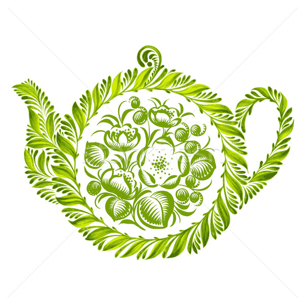 decorative ornament teapot Stock photo © VectorFlover