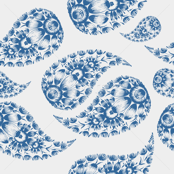 seamless pattern paisley Stock photo © VectorFlover