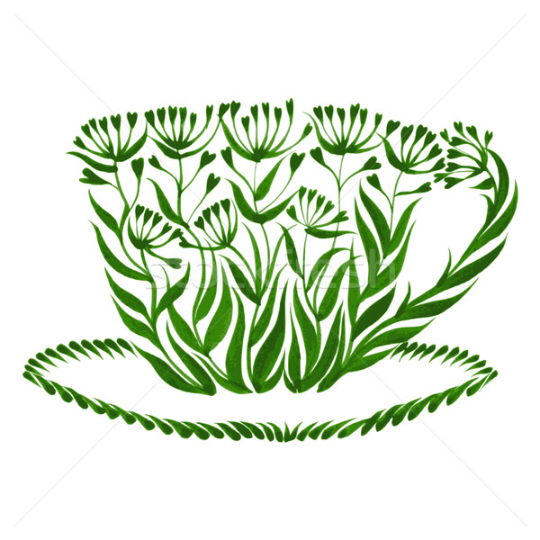 decorative ornament teacup Stock photo © VectorFlover