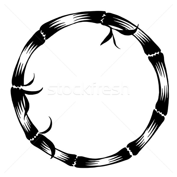 decorative silhouette bamboo Stock photo © VectorFlover