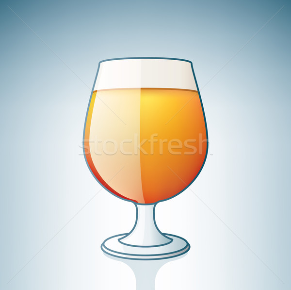 Világos sör üveg alkohol ikon szett sör ital Stock fotó © Vectorminator
