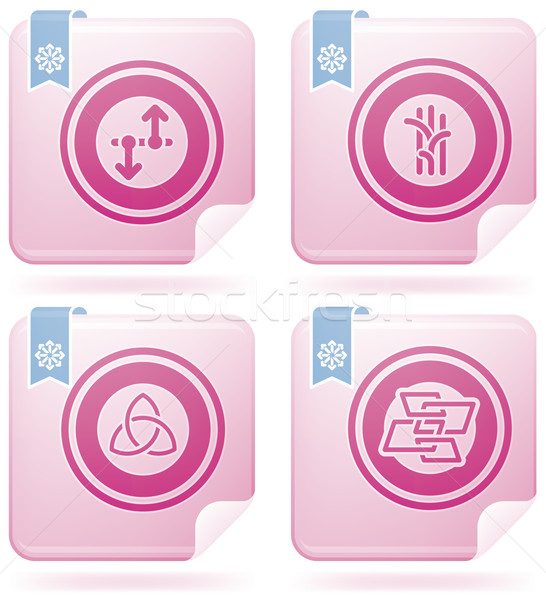 Miscellaneous Flamingo Icons Stock photo © Vectorminator