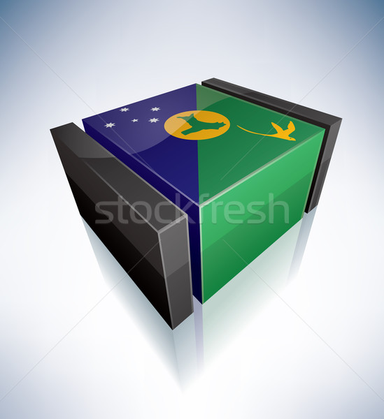 3D flag of Christmas Island Stock photo © Vectorminator