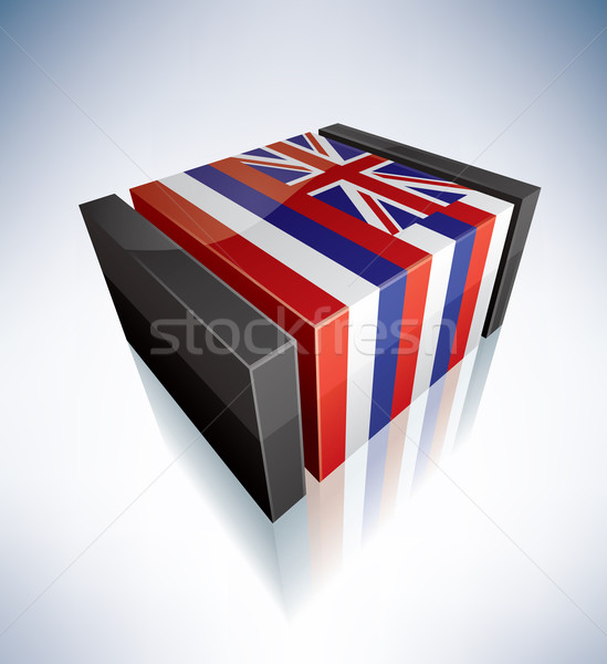 Bandera polinesia Hawai 3D banderas Foto stock © Vectorminator