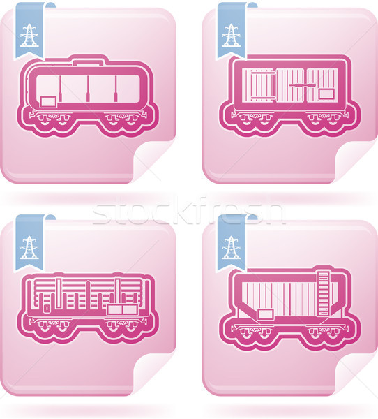 Industry Icons: Railroad transportation Stock photo © Vectorminator