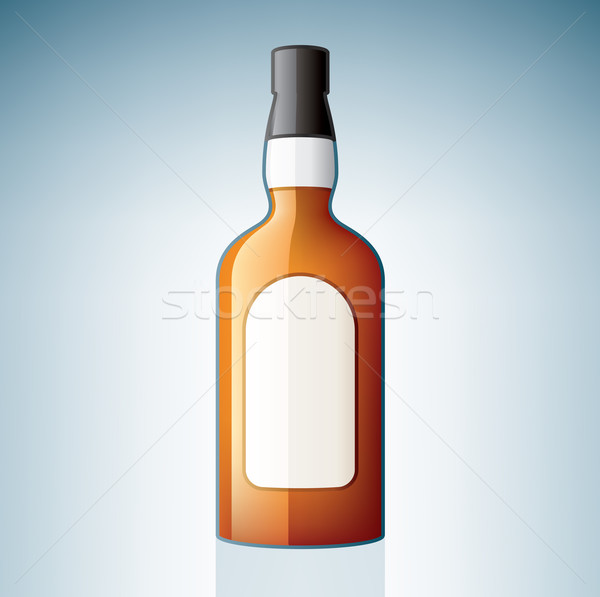 Whisky botella alcohol vidrio beber Foto stock © Vectorminator