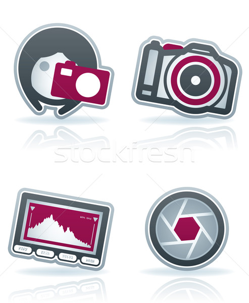 Photography Icons Set Stock photo © Vectorminator