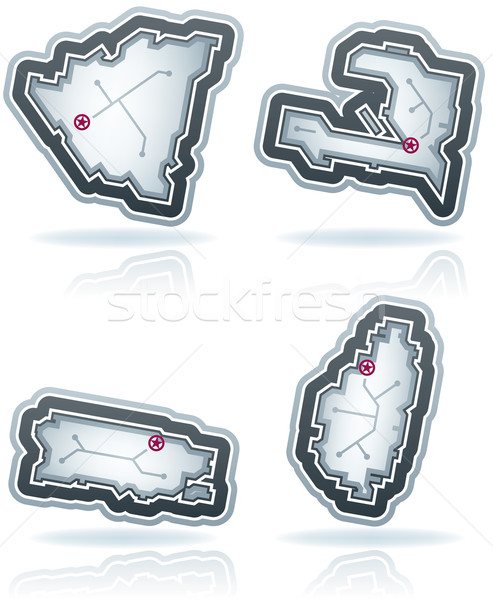 Stock photo: Simple Country Icons