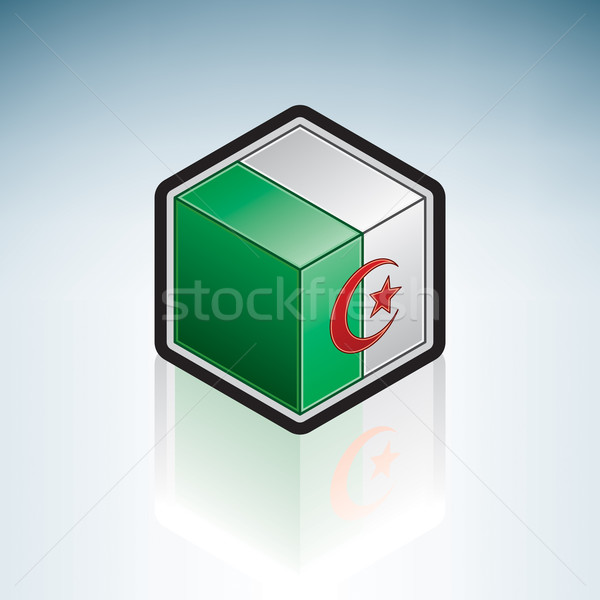 Stock foto: Algerien · Afrika · Flagge · Völker · demokratischen · Republik