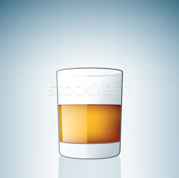 Scotch / Whiskey Glass Stock photo © Vectorminator