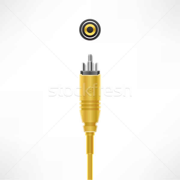 RCA video cable Stock photo © Vectorminator