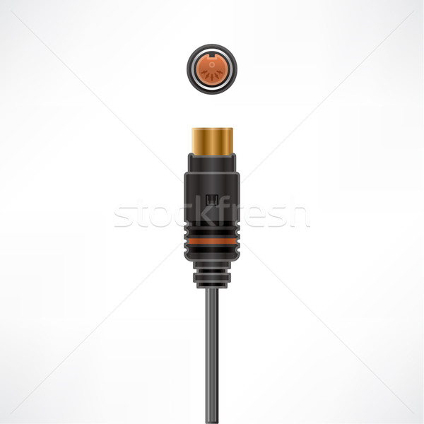 Foto stock: Cable · plug · enchufe · ordenador · hardware