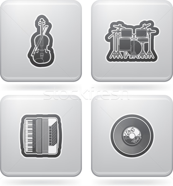 Music icons Stock photo © vectorminator