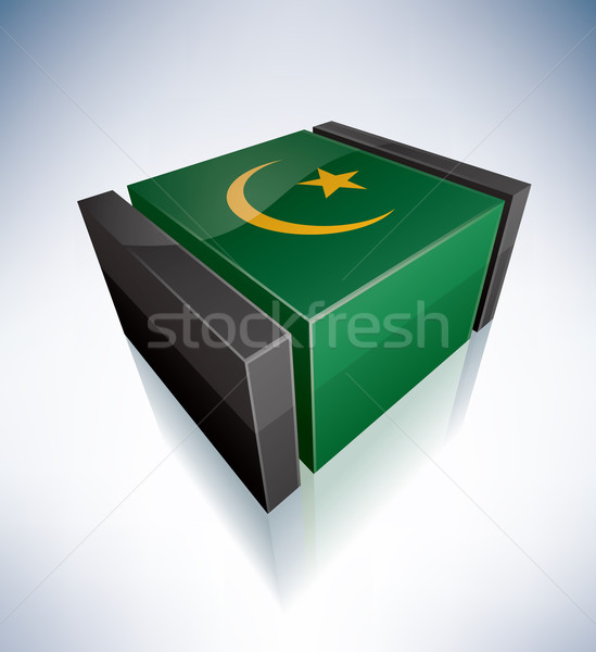 3D флаг Мавритания Африка республика Сток-фото © Vectorminator