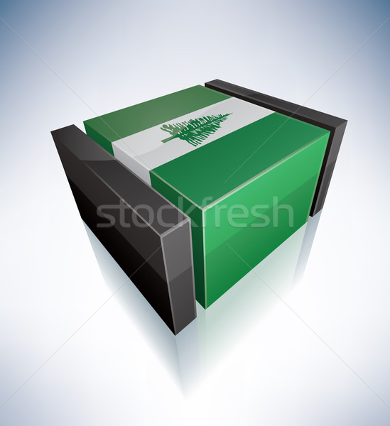 3D flag of Norfolk Island Stock photo © Vectorminator