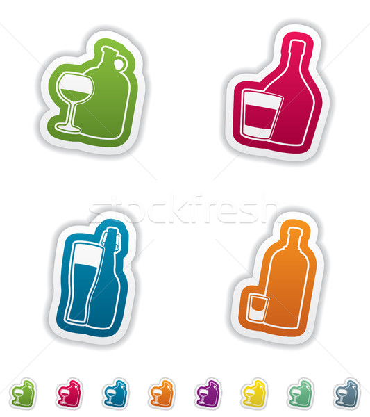Alcohol glasses Stock photo © Vectorminator