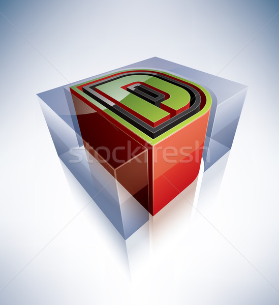 3D alphabet: D Stock photo © Vectorminator