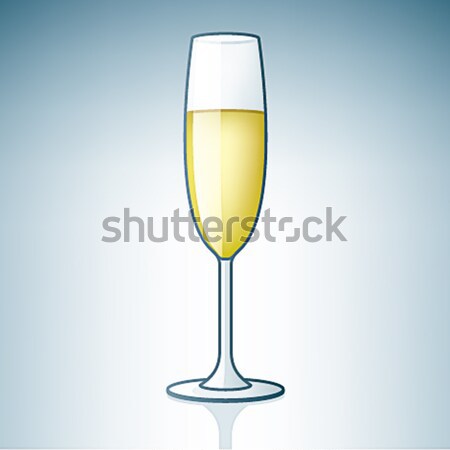 Champaign / Sparkling Wine Glass Stock photo © Vectorminator
