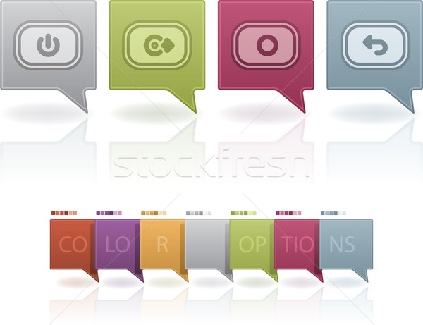 Phone Icons Status Stock photo © Vectorminator