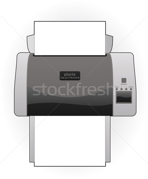Stockfoto: Inkjet · printer · home · kleur · foto · top