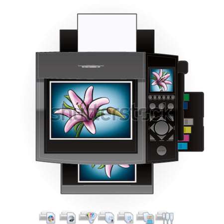 Office InkJet Printer/Photocopier Stock photo © Vectorminator