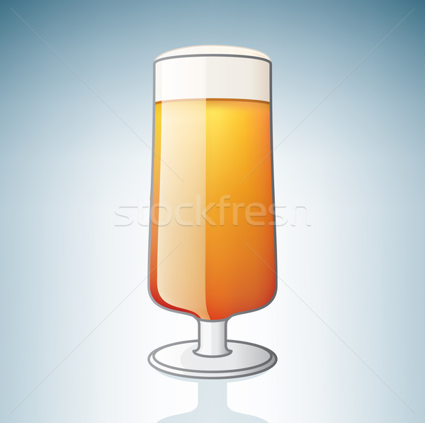 Világos sör üveg alkohol ikon szett ital fehér Stock fotó © Vectorminator