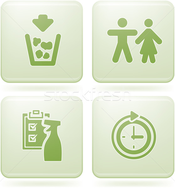 Olivine 2D Squared Set: Camping Stock photo © Vectorminator
