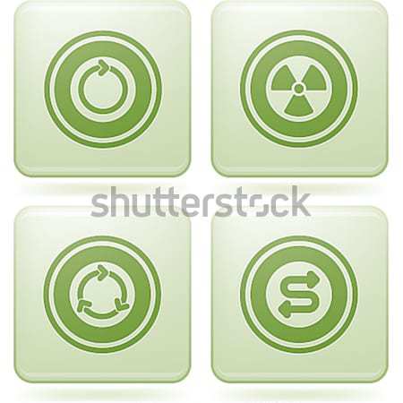 Stock photo: Olivine Square 2D Icons Set: Abstract