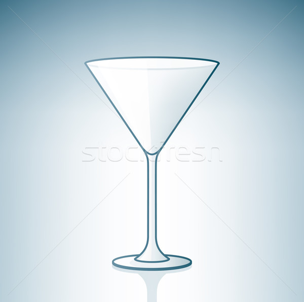 Empty Martini Glass Stock photo © Vectorminator