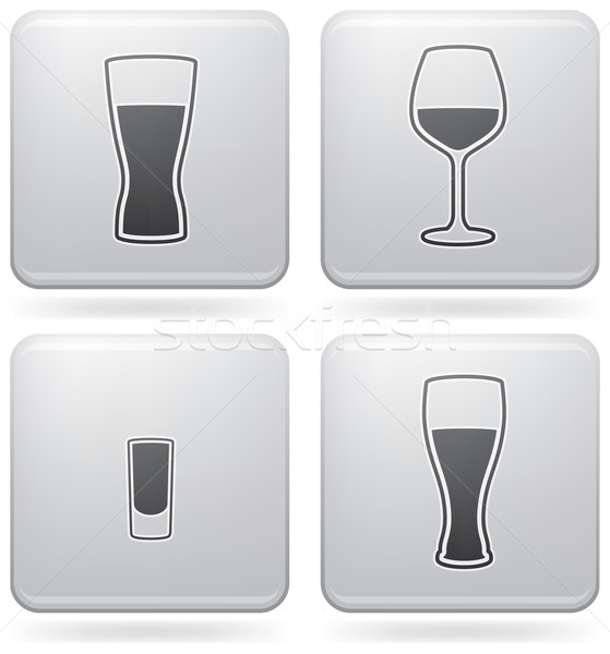 Zdjęcia stock: Alkoholu · okulary · piwa · wódki · tutaj