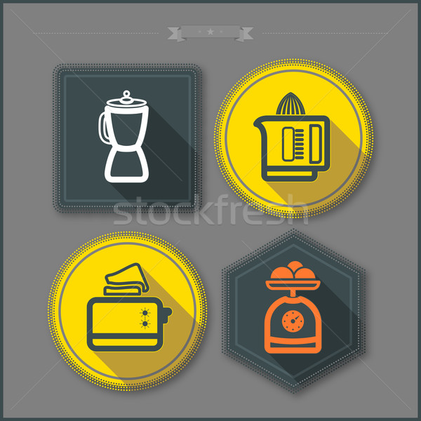 Appareils de cuisine maison objets grille-pain [[stock_photo]] © Vectorminator