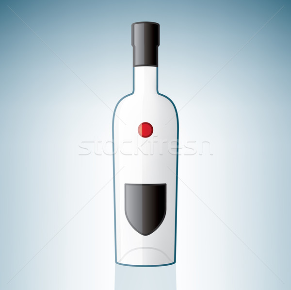 водка бутылку алкоголя стекла синий Сток-фото © Vectorminator